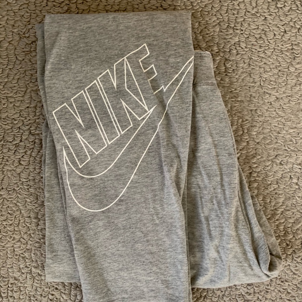 Nike Gray Cotton Leggings